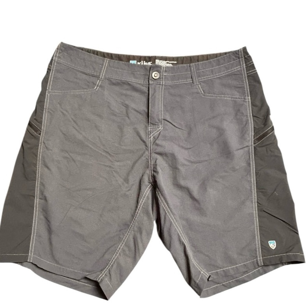 Kuhl Mens Mutiny Board River Shorts Size 40 Gray Stretch Nylon Spandex Outdoor